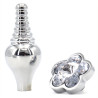 Generique Plug Bijou Leaf 7 x 2.7cm Transparent